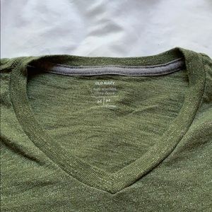 Men’s Green V-Neck T-Shirt